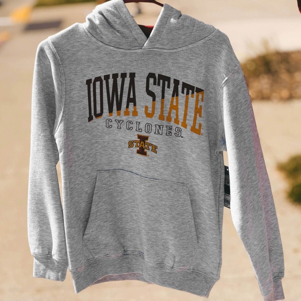 Colosseum Youth I-State Gray Hooded Sweatshirt